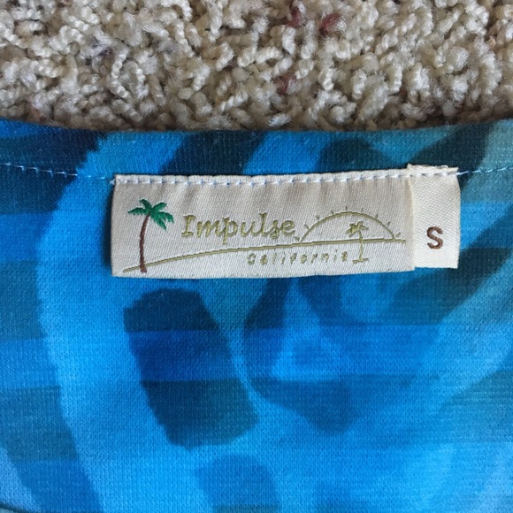 Impulse California 3/4 Sleeve Top Bejeweled SMALL - Picture 6 of 11